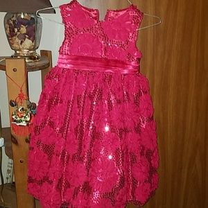 Girls red gown